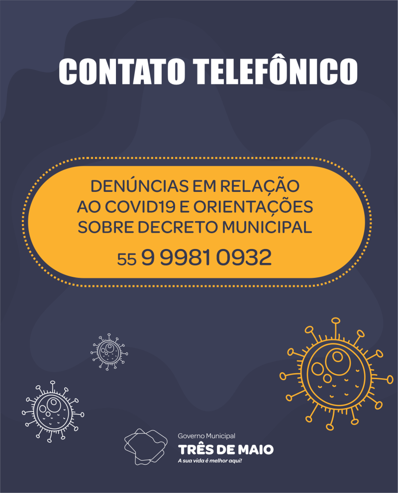 Novo contato telefônico para denúncias e orientações sobre decreto é lançado